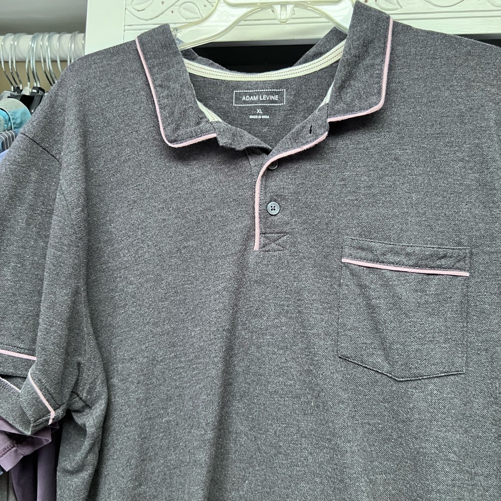 ❤️ Men's "Adam Levine"  Size X-Large POLO shirt sleeves  button Shirt VINTAGE